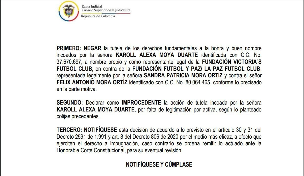 Fallo favorable de Félix Mora por un caso de injuria y calumnia.