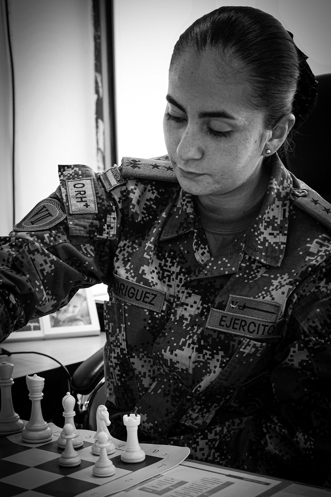 Teniente del Ejército, una mujer militar en mundial de ajedrez