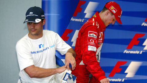 Juan Pablo Montoya y Michael Schumacher fue una de las rivalidades más fuertes de la F1
