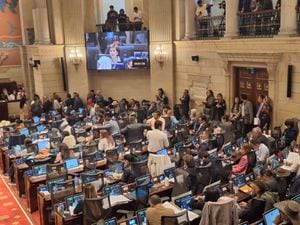 Representante Julia Miranda en el debate de la reforma a la salud del 9 de octubre.