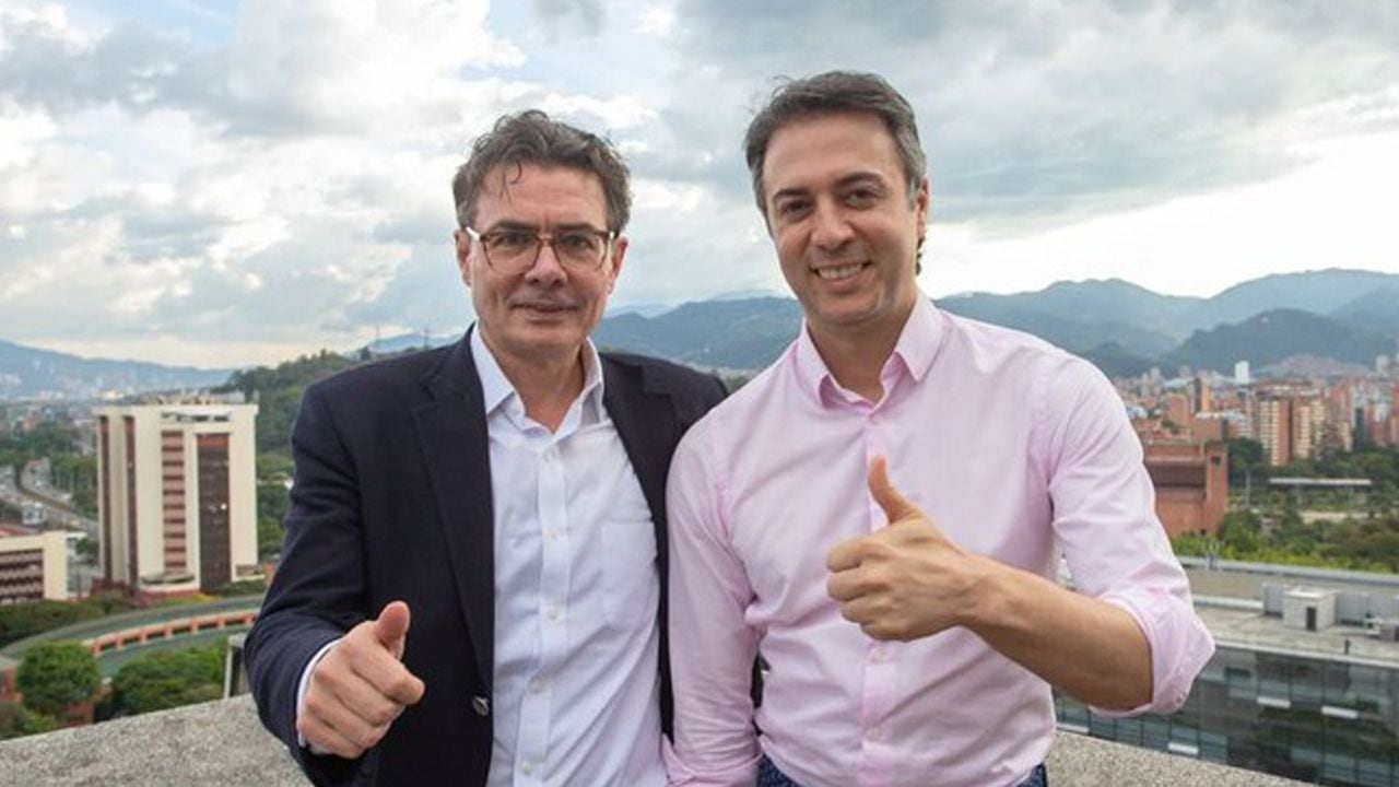 Daniel Quintero y Alejandro Gaviria se reunieron en Medellín.