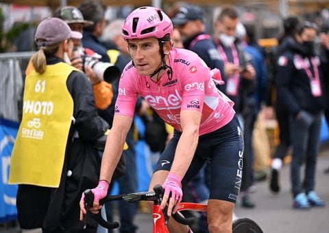 Geraint Thomas en el Giro de Italia.