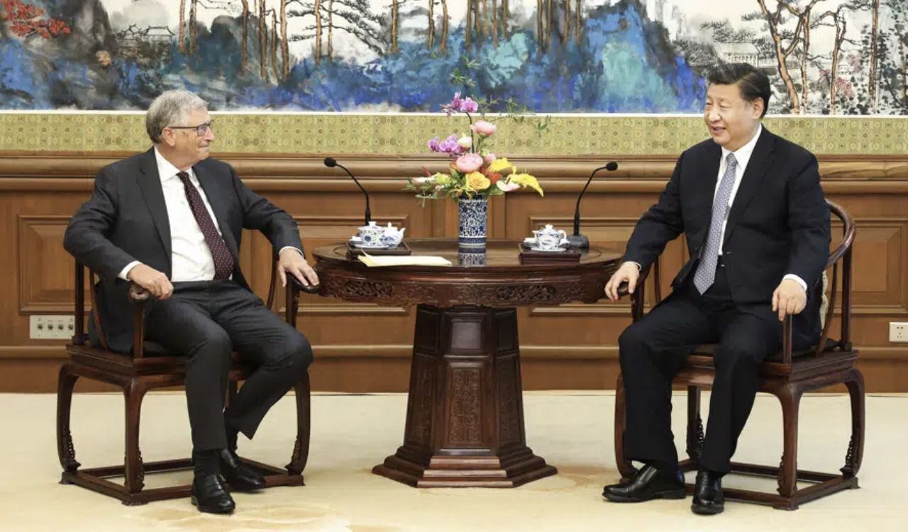 Bill Gates se reunió frente a frente con el presidente de China, Xi Jinping
