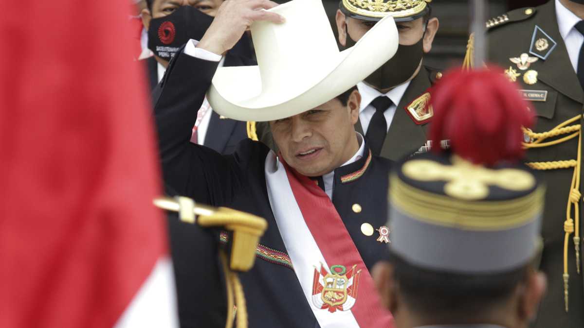 Nuevo presidente de Perú, Pedro Castillo
(AP Photo/Francisco Rodriguez)