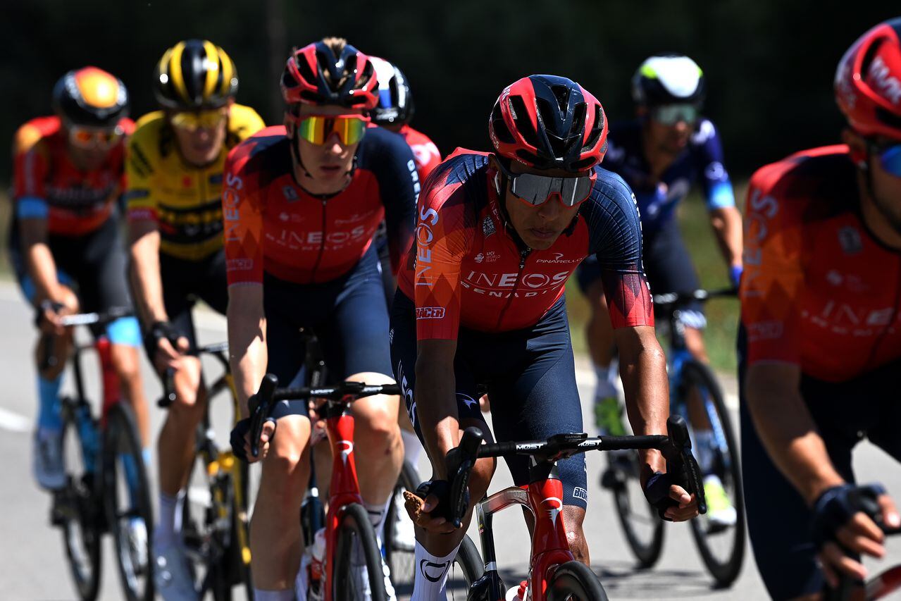 ARINSAL, SPAIN - AUGUST 28: Egan Bernal of Colombia and Team INEOS Grenadiers competes during the 78th Tour of Spain 2023, Stage 3 a 158.5km stage from Súria to Arinsal 1911m/ #UCIWT / on August 28, 2023 in Arinsal, Andorra. (Photo by Tim de Waele/Getty Images)