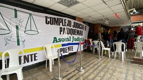 Funcionarios judiciales en Bogotá lanza SOS para cumplir su labor. Paro de Asonal.