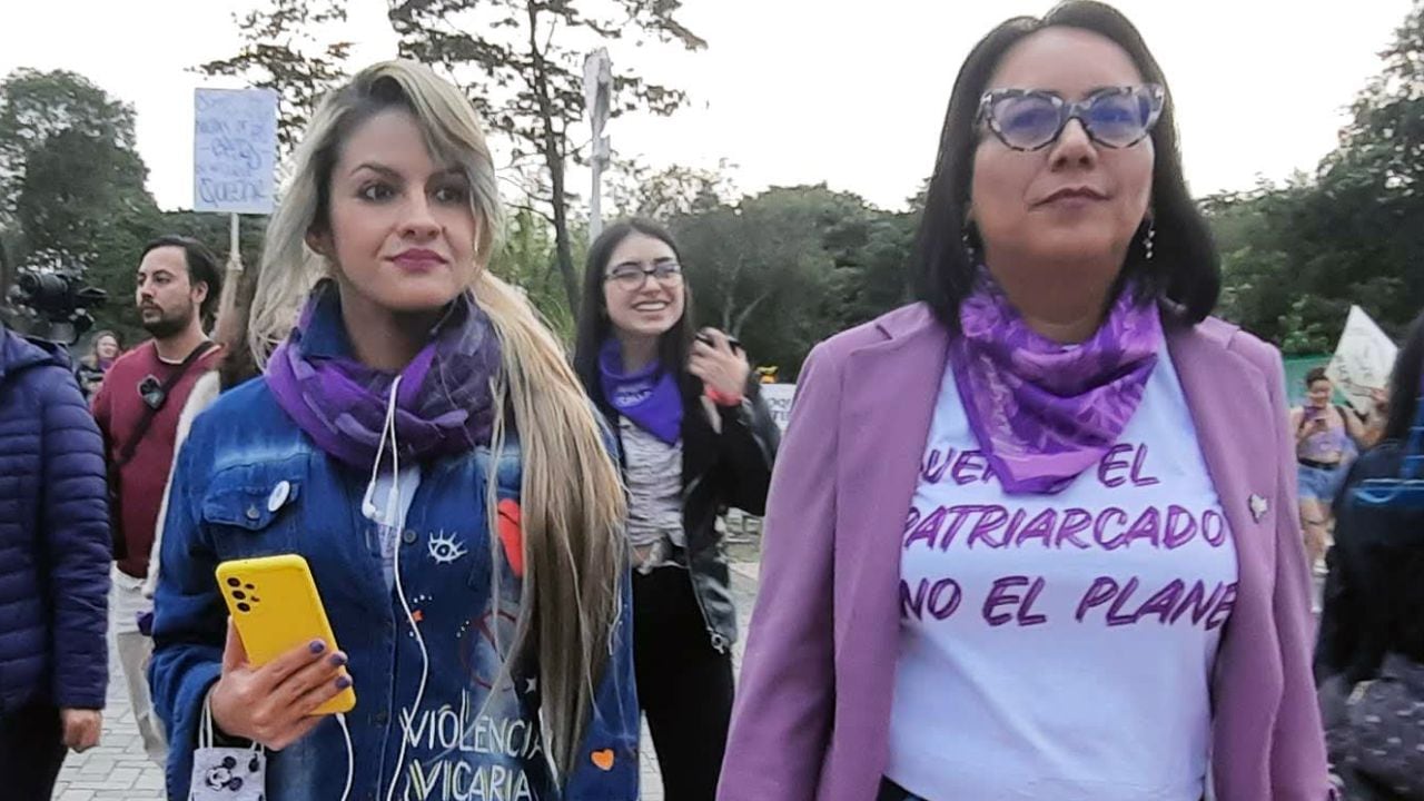 Proyecto de ley sobre violencia vicaria: Ximena Ordóñez y la representante Alexandra Vásquez Ochoa, del Pacto Histórico