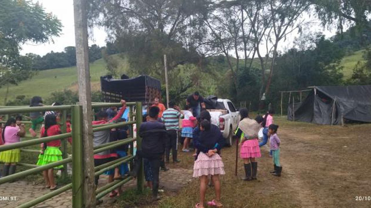 Se hizo entrega de alimentos y elementos de aseo a 22 familias indígenas en el Valle del Cauca