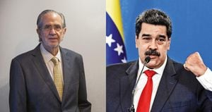 Miguel Henrique Otero y Nicolás Maduro