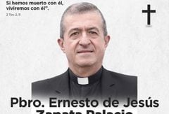 Sacerdote Ernesto Zapata hallado sin vida.