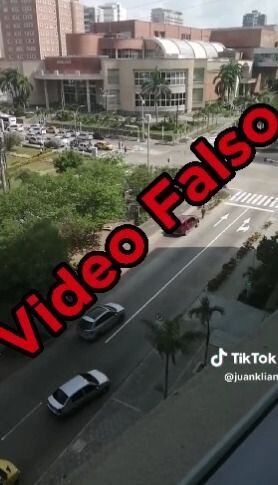 Captura de video difundido por las redes sociales de supuesta balacera en Barranquilla