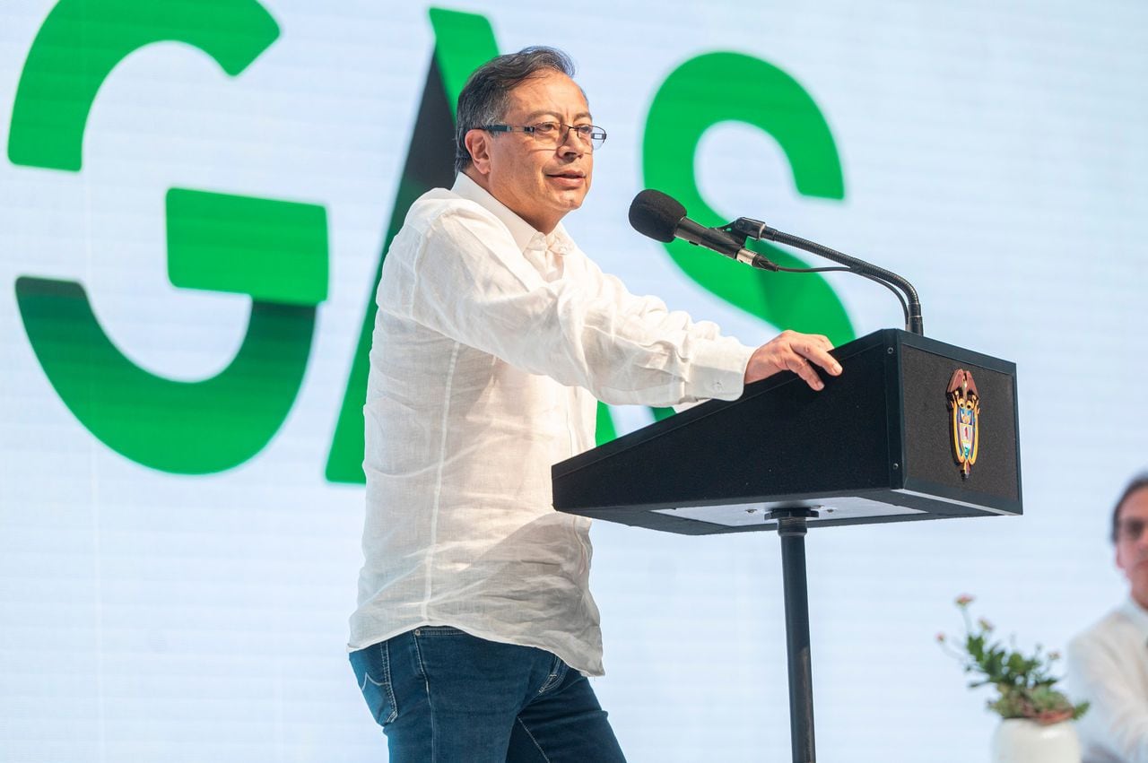 Presidente Gustavo Petro durante congreso de Naturgas.