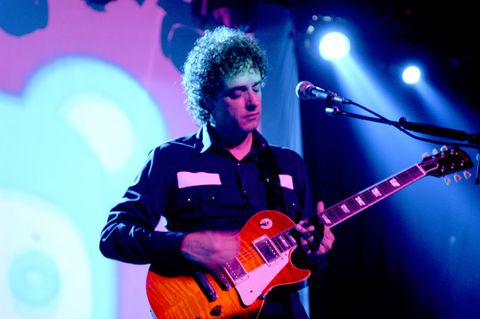 Musician Gustavo Cerati performs onstage, Chicago, Illinois, July 29, 2003. (Photo by Paul Natkin/Getty Images)