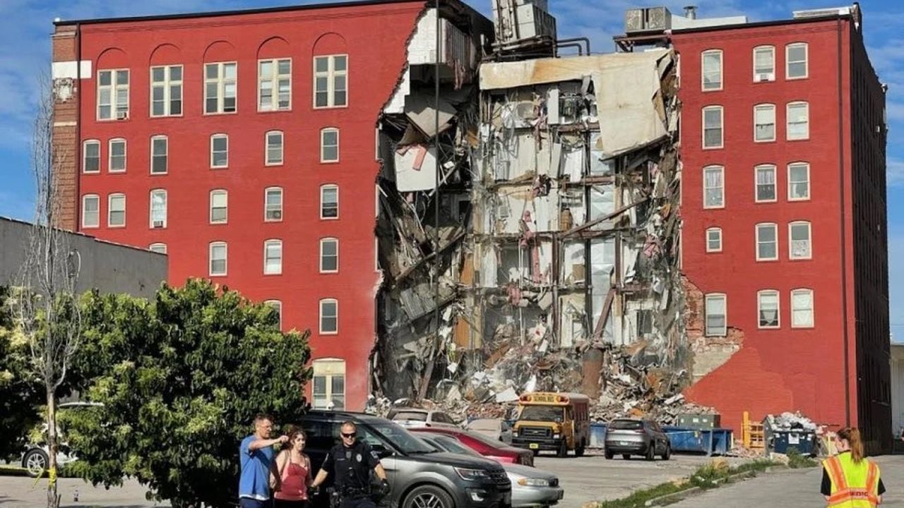 Por ahora no ha víctimas mortales del derrumbe del edificio en Estados Unidos. Foto: AFP.