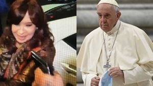 El pontífice rechazó el acto de violencia en contra de la vicepresidenta de Argentina. Foto: AFP Twitter / AFP