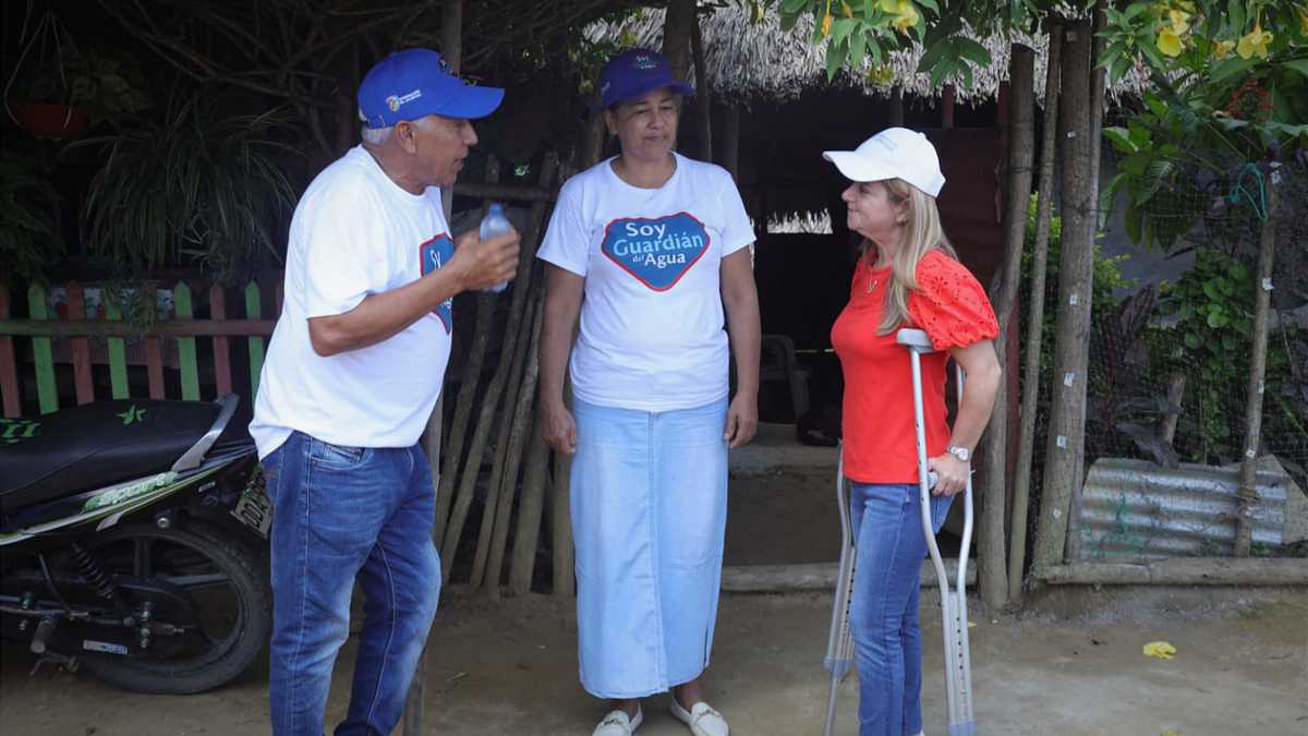 Elsa Noguera, la gobernadora del Atlántico, visitó municipio de Luruaco, la vereda Barrigón