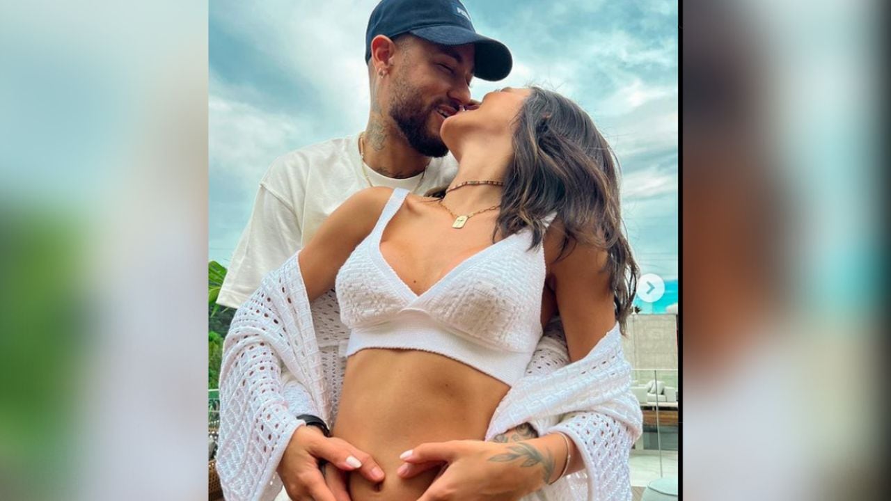 Neymar y su novia Bruna Biancardi.