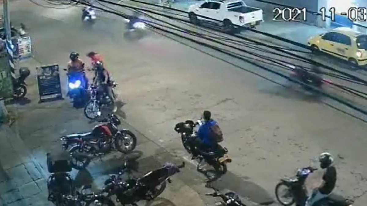 Frustran robo de moto en barrio de Cali