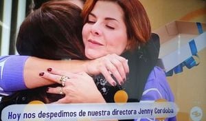 Carolina Soto lloró durante la despedida de Jenny Córdoba