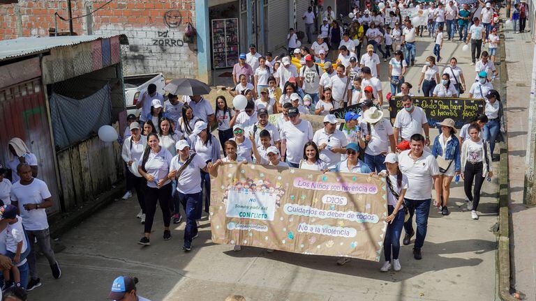 Marcha por la Paz en El Tarra, Norte de Santander