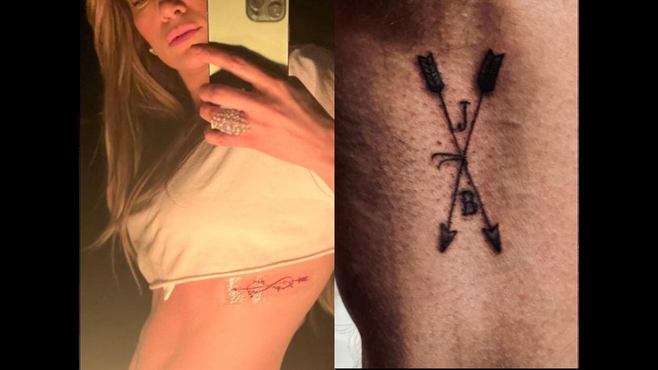 Nuevos tatuajes de Jennifer López y Ben Affleck