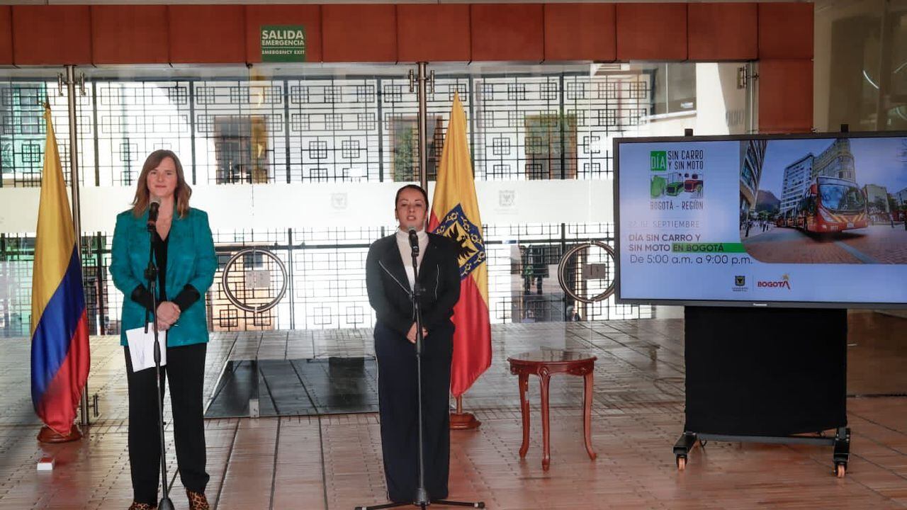 Secretarias de Ambiente, Carolina Urrutia y de Movilidad, Deyanira Ávila, revelaron detalles de la jornada de Día sin carro en Bogotá.