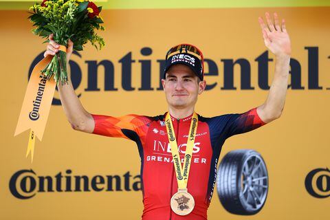Carlos Rodríguez, ganador de la etapa 14 del Tour de Francia