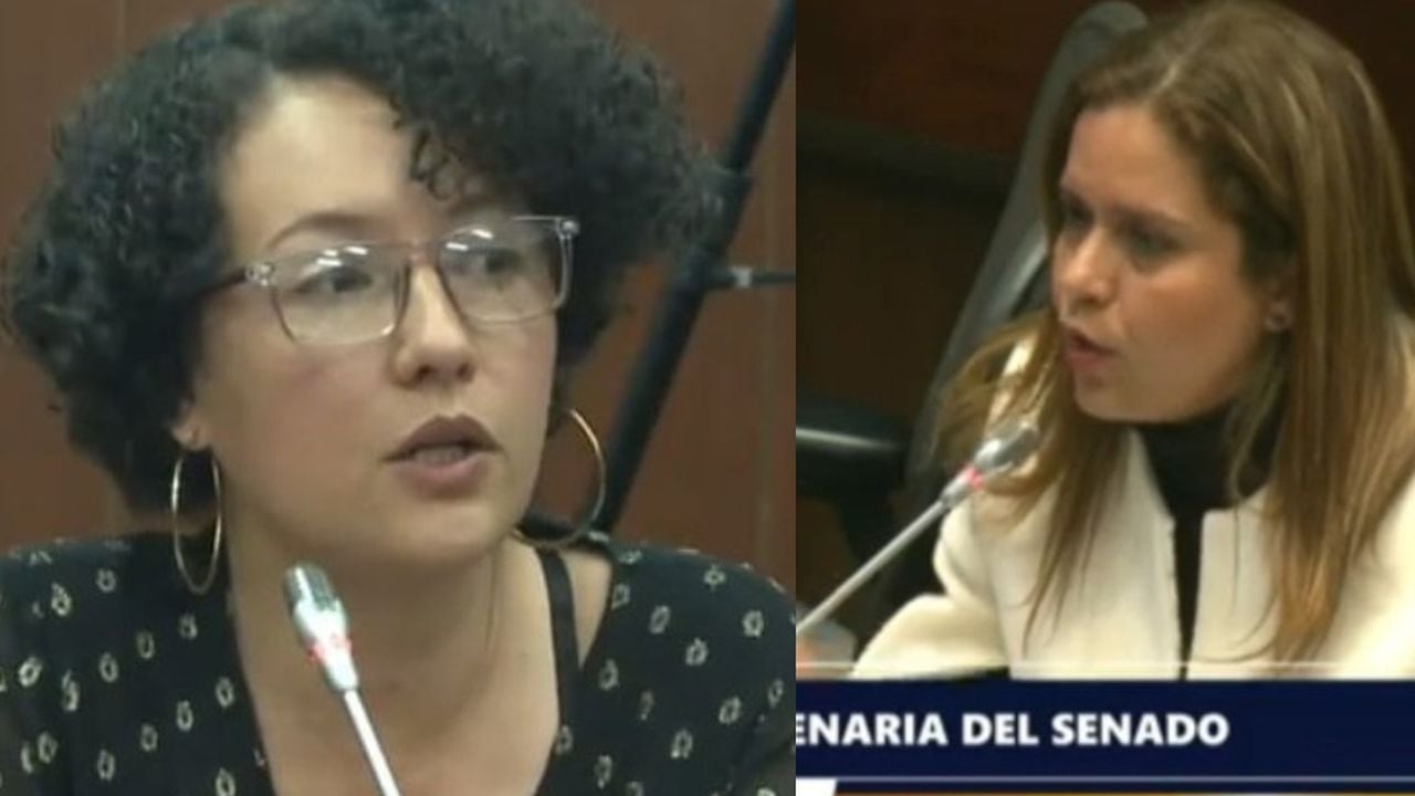 Las senadoras Isabel Zuleta y Karina Espinosa no están de acuerdo con bajar el salario a los congresistas.