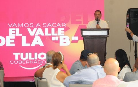 Cali: Lanzamiento de la campaña a la gobernación del valle del empresario Tulio Gómez, foto José L Guzmán. E País. julio 24-23
