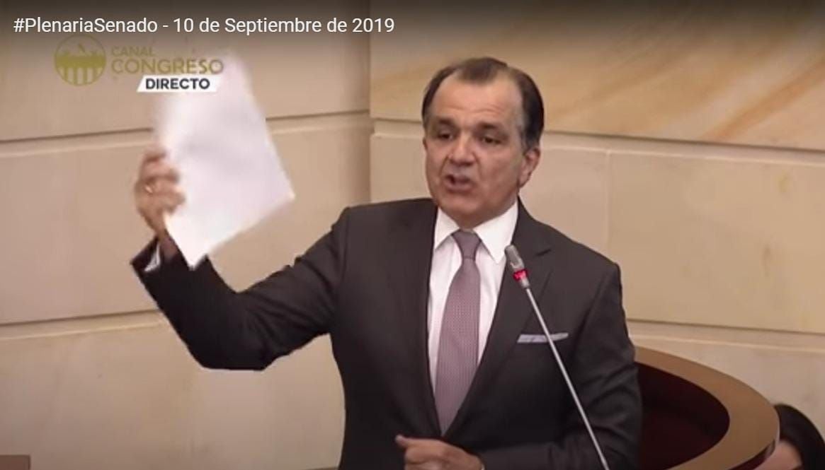 El 10 de septiembre de 2019, Óscar Iván Zuluaga, ante la plenaria del Senado, aseguró que no había recibido plata de Odebrecht.