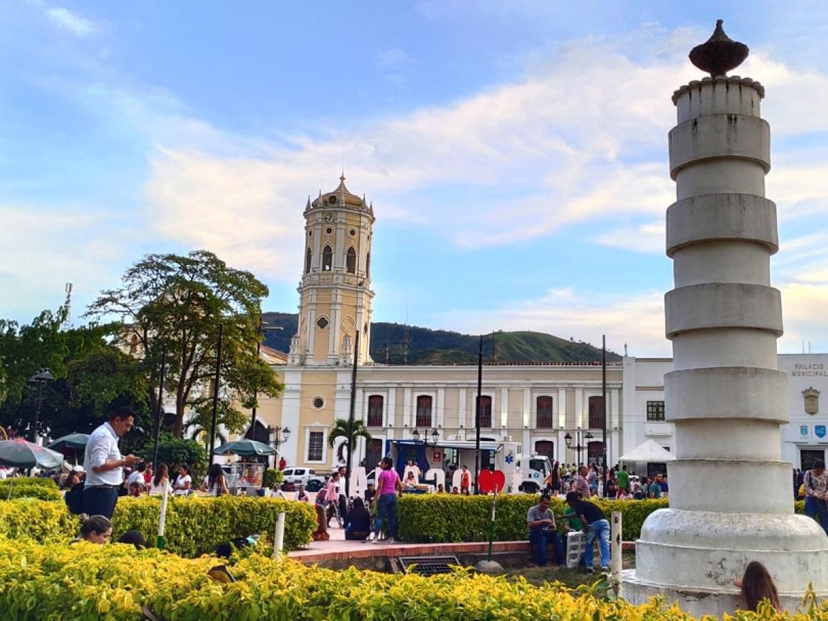 Parque principal del municipio de Ocaña