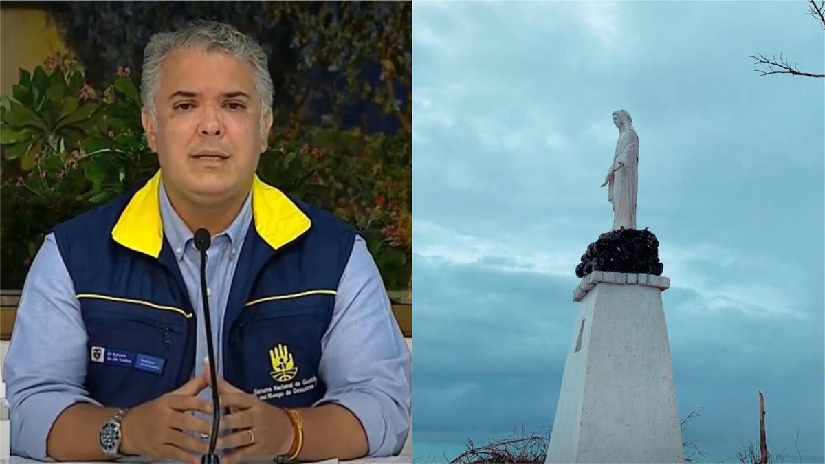 Presidente Duque resalta que imagen de Virgen María quedó intacta tras paso  de huracán