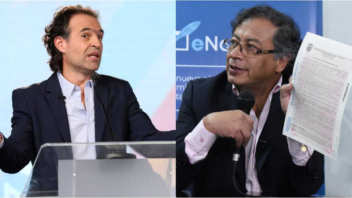 Federico Gutiérrez y Gustavo Petro, candidatos presidenciales