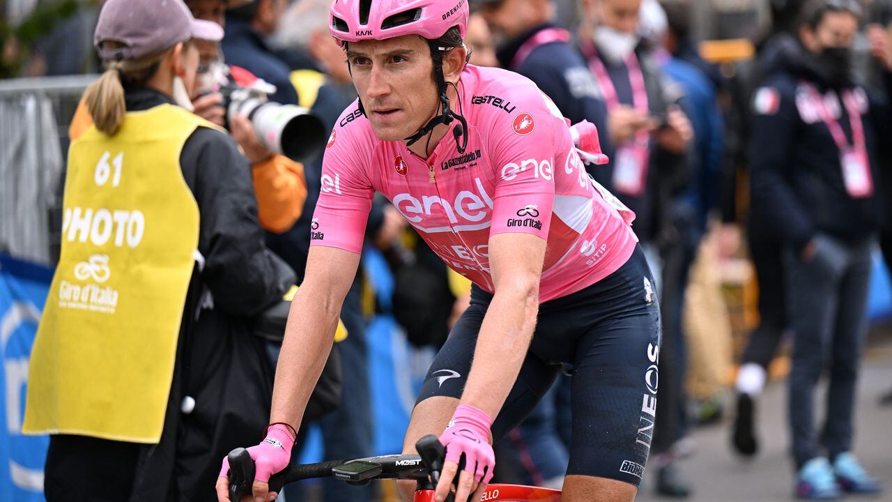Geraint Thomas en el Giro de Italia.