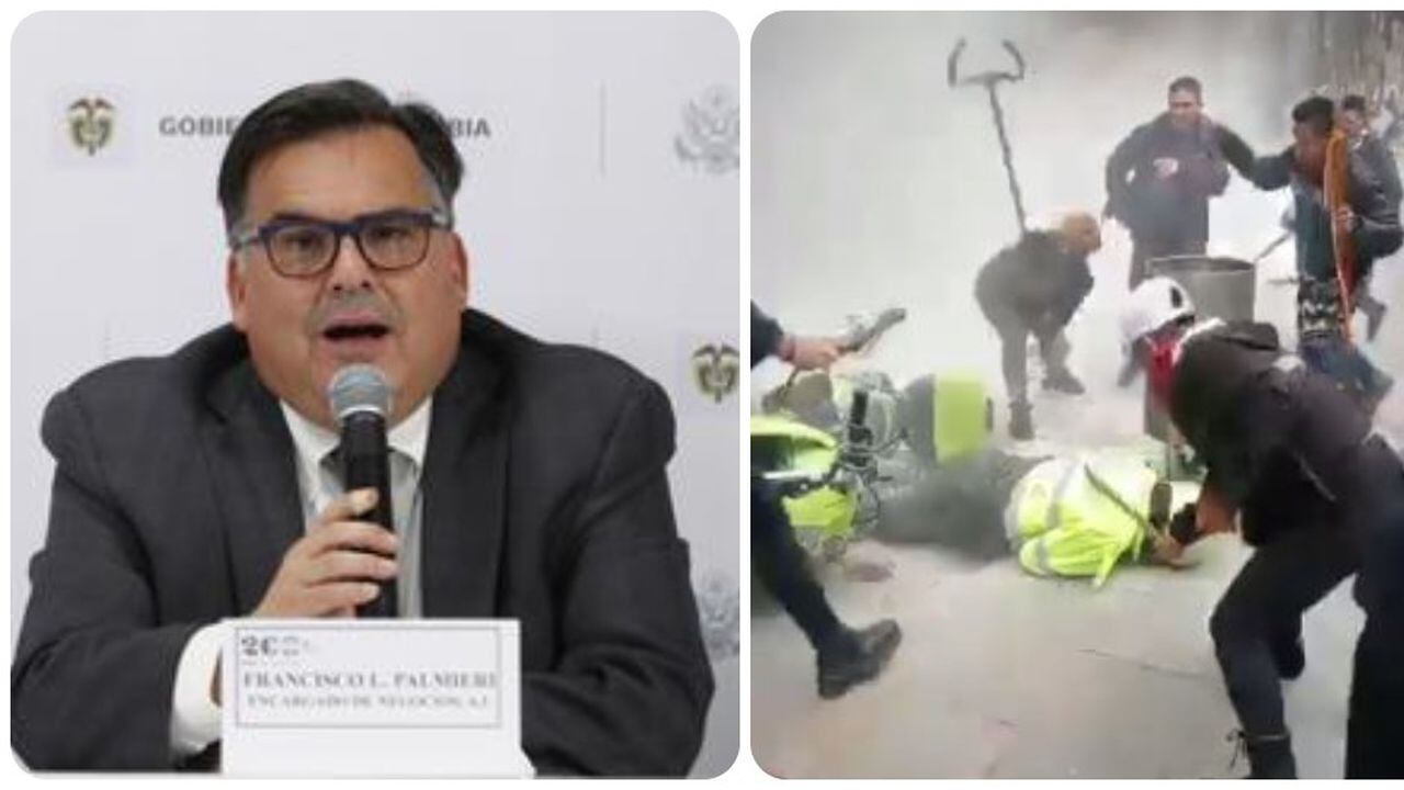 El embajador de Estados Unidos en Colombia, Francisco Palmieri rechazó los actos vandálicos ocurridos en el centro de Bogotá.