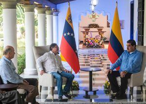 Presidente Gustavo Petro y Nicolás Maduro