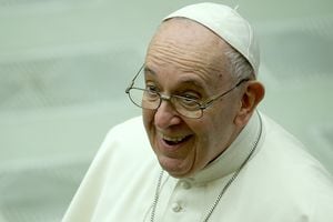 Papa Francisco sonriendo.