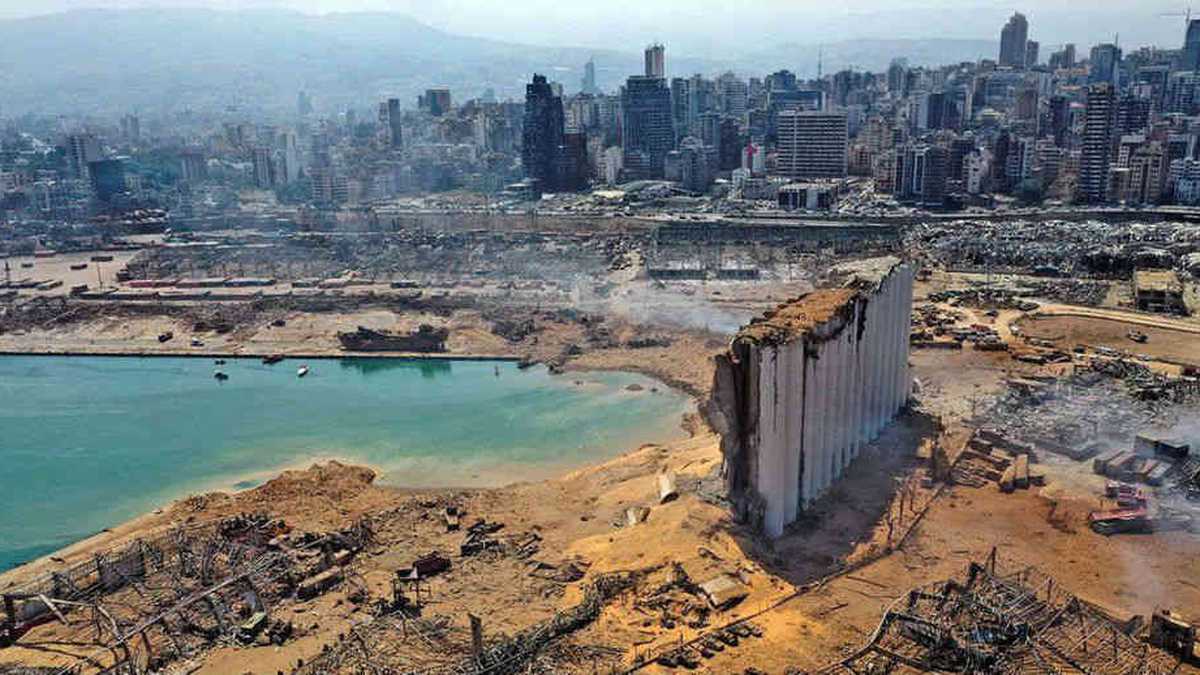 El puerto de Beirut, el corazón de la ciudad, quedó totalmente destruido./Foto: GETTY IMAGES