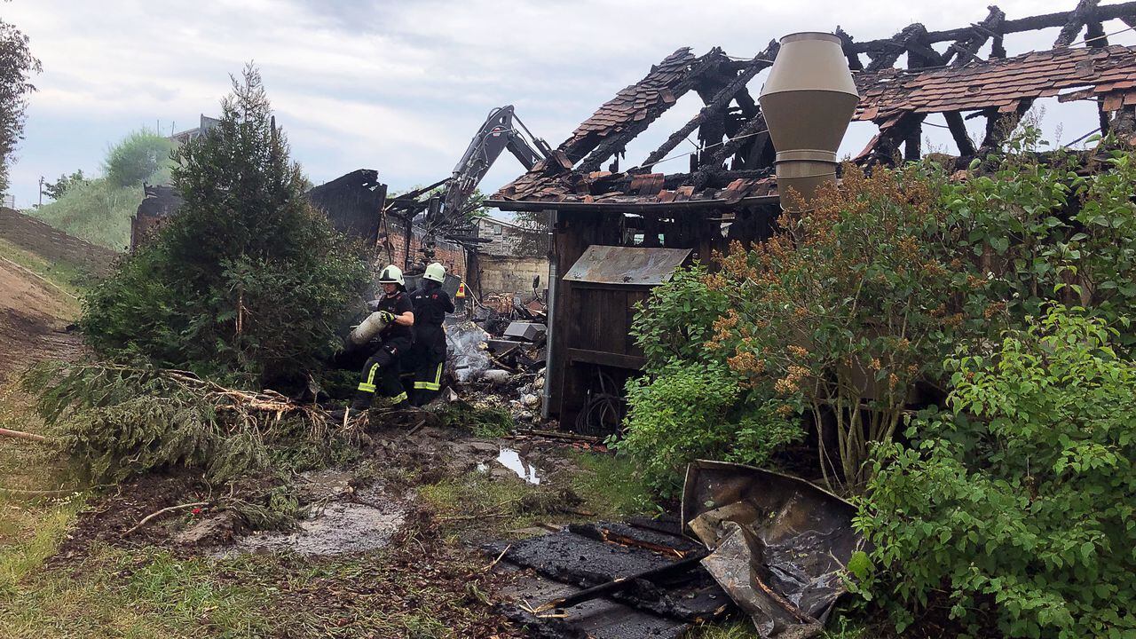 Incendio que destruyó una casa, imagen de referencia