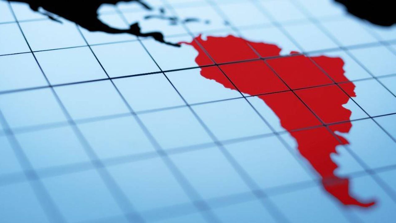 Mapa de Sudamérica