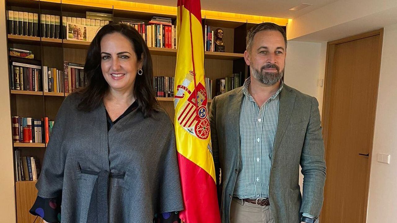 María Fernanda Cabal se reunió con Santiago Abascal en Madrid.
