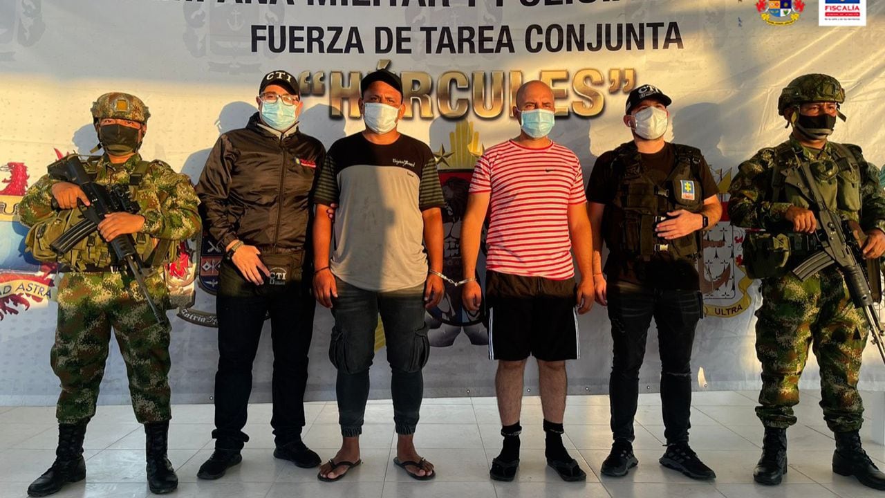 Estas personas fueron capturadas en una acción conjunta de la Fiscalía, a través del CTI; y el Ejército Nacional en Tumaco (Nariño).