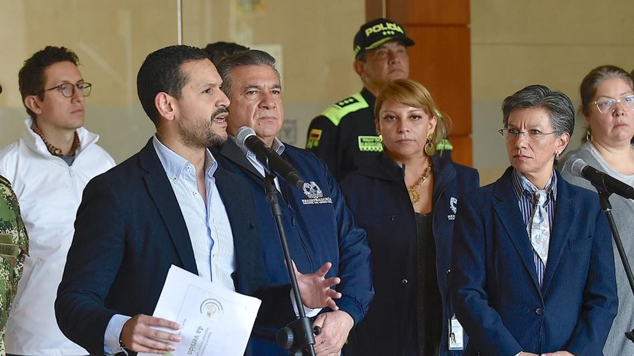 La alcaldesa Claudia López y el ministro del Interior, Daniel Palacios, lideraron un Comité Distrital de Garantías Electorales.