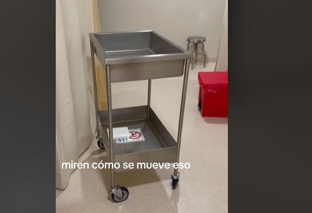 En un hospital de México, al parecer había un fantasma que movía y botaba cosas.