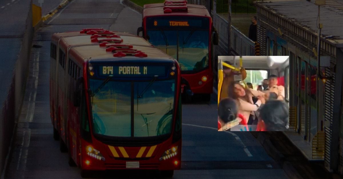 Mujer colada en TransMilenio es agredida por otra pasajera