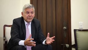 Bogotá, 19 de julio de 2019.  Entrevista con  Jaime Alberto Cabal, Presidente de Fenalco.(Colprensa - Álvaro Tavera)
