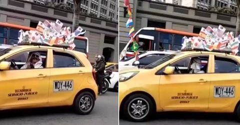 Taxista sorprende en Medellín por su vestimenta de árabe y la decoración de su taxi