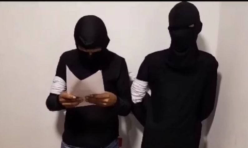 Captura de video en el que hablan presuntos miembros de las bandas