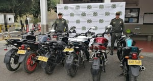 Encuentran en una bodega seis motos robadas en Medellín.