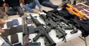 Armas que se habrían utilizado en el asesinato del presidente de Haití